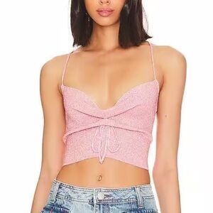 Revolve (More to Come)- Bryndis Lace up Top
